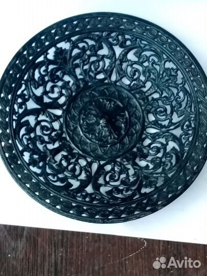 Антикварная тарелка литье касли