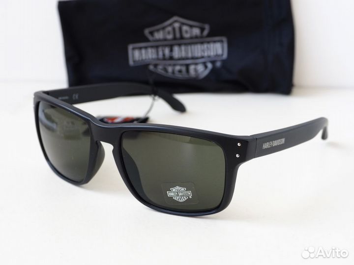 Очки Harley-Davidson зеленые стекла царапина