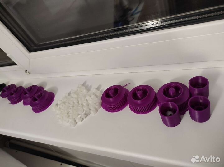 Крыльчатка и втулки циркуляционного посудомойки