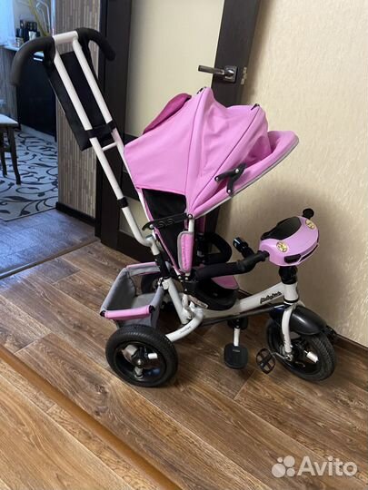 Детский трехколесный велосипед moby kids