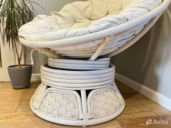 Кресло-качалка из настоящего ротанга