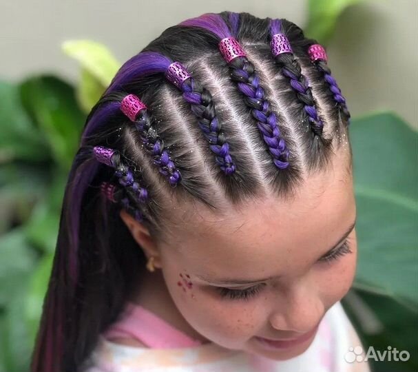 Брейды, косы с канеколонами, афрохвост