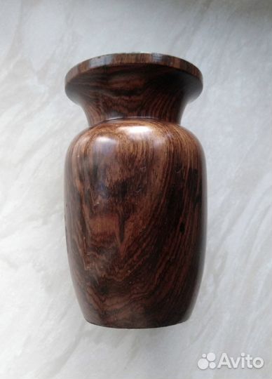 Деревянная ваза и шкатулка. Индия. Винтаж