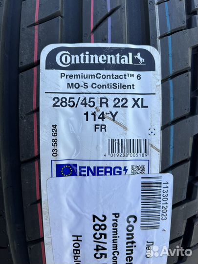 Continental ContiPremiumContact 6 ContiSilent 285/45 R22 и 325/40 R22 114Y