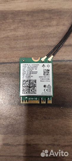 Wifi bluetooth адаптер m.2 Intel ax200ngw