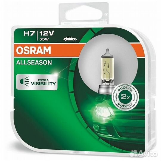 Лампа галогенная Osram Allseason H7 (PX26d) 12V 55