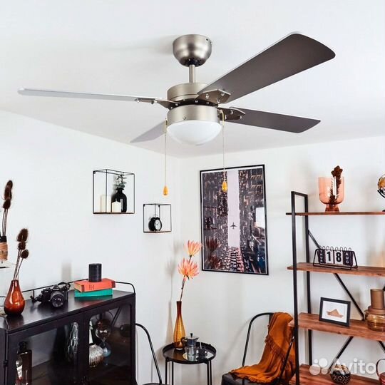 Люстра с вентилятором на кухню