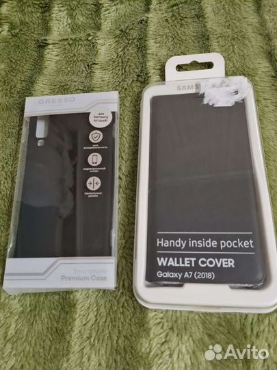 Чёрный чехол Samsung Galaxy A7 2018