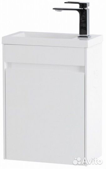 Тумба с раковиной BelBagno Pietra Mini 40L Bianco Lucido