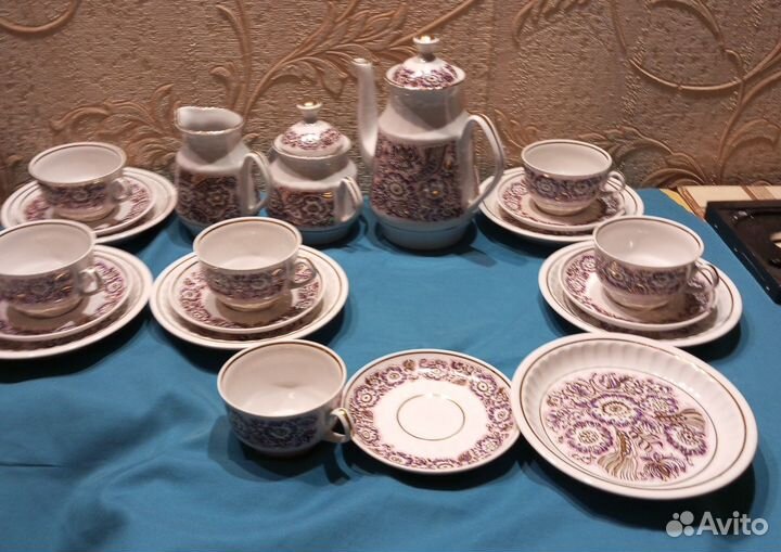 Чайный сервиз СССР рига фарфор