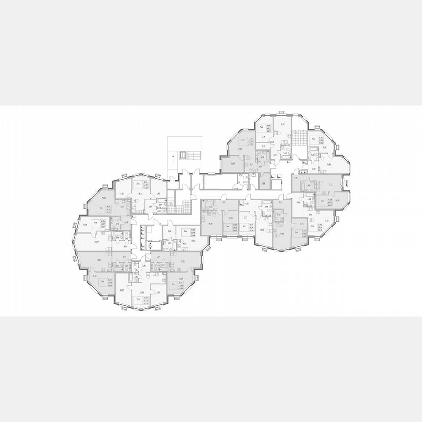 1-к. квартира, 45,1 м², 1/7 эт.