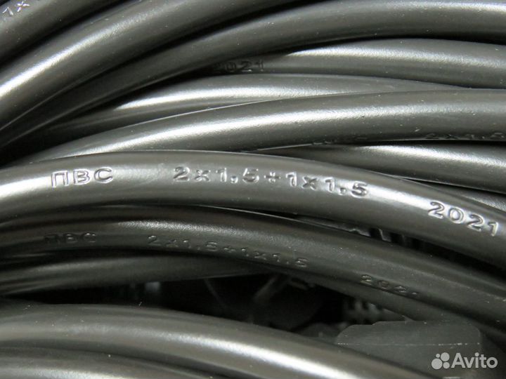 Кабель питания C13 Mining Edition 3х1.5мм 16А 1,5м