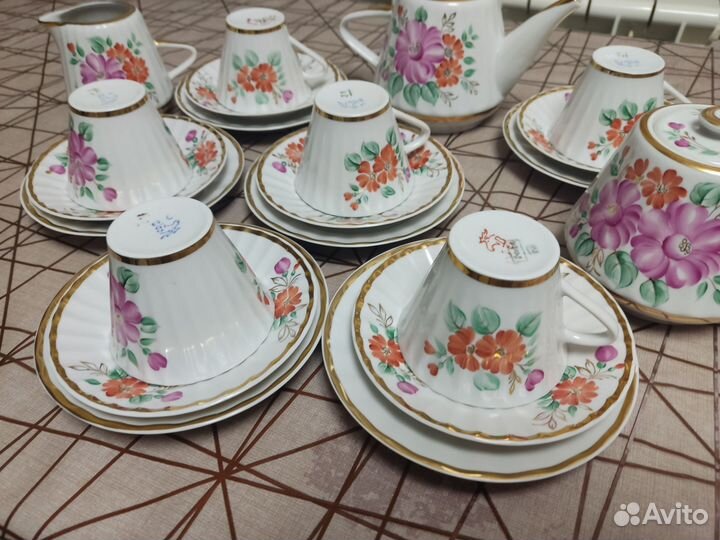 Чайный сервиз вербилки СССР