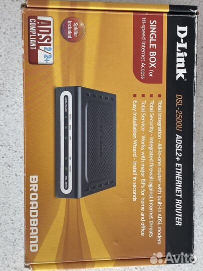 Маршрутизатор d link dsl-2500u