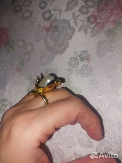 Дизайнерское кольцо, винтаж, 17 размер