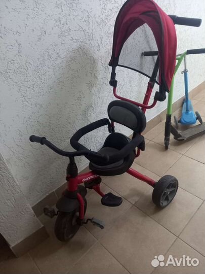 Детский трехколесный велосипед бу