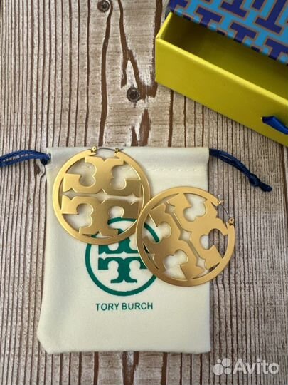 Серьги tory burch