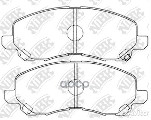 Колодки тормозные дисковые перед PN3469 NiBK