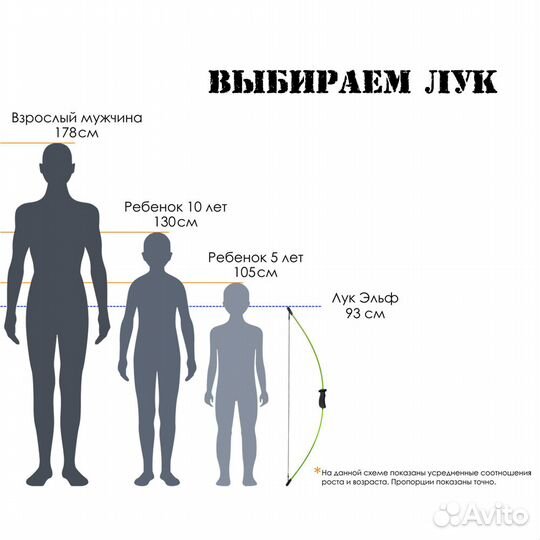 Лук детский классический Эльф (с комплектацией) (м