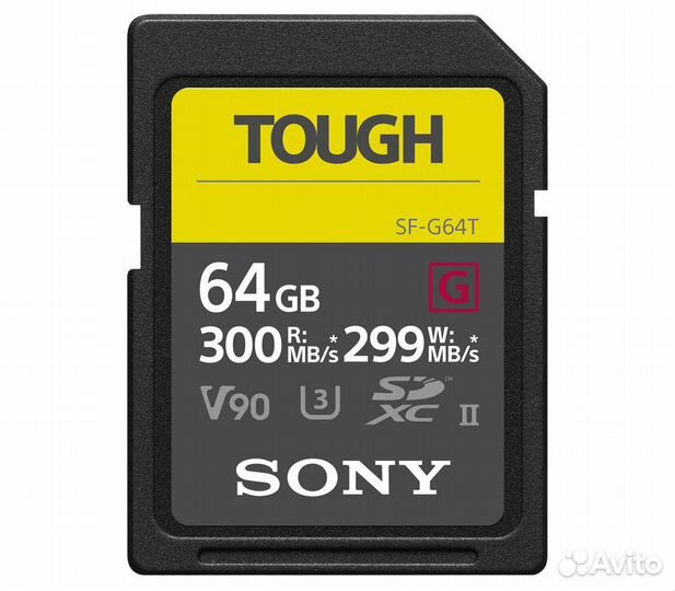 Карта памяти Sony sdxc 64GB Tough UHS-II