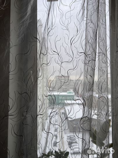 Тюль 8 метров бу, высота 275-280