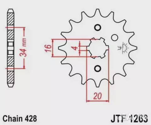 Звезда ведущая JTF1263 14