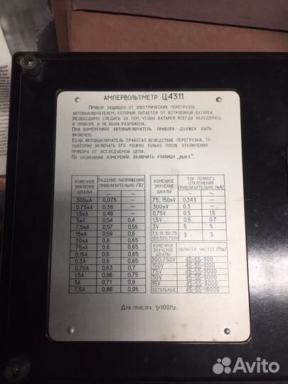 Ампервольтметр ц4311