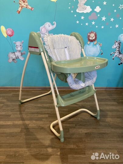 Детский стульчик для кормления, качели
