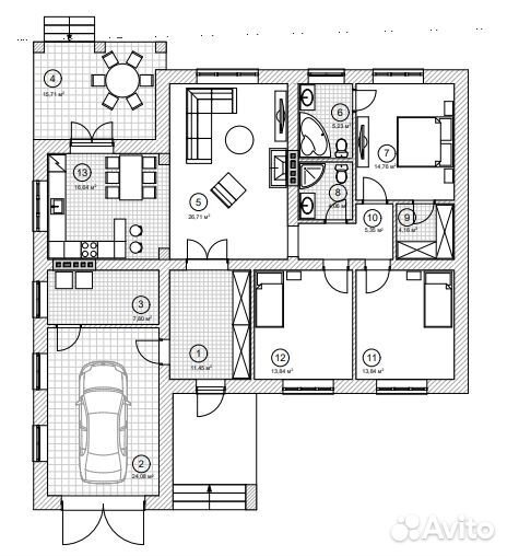 Проект Дом 163м2
