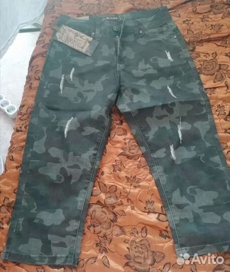 Женские джинсовые бриджи 42р