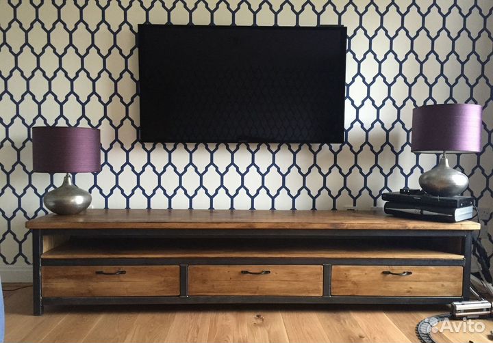 Тумба консоль под тв лофт