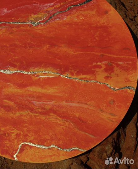 Картина «Марс» жидкий акрил