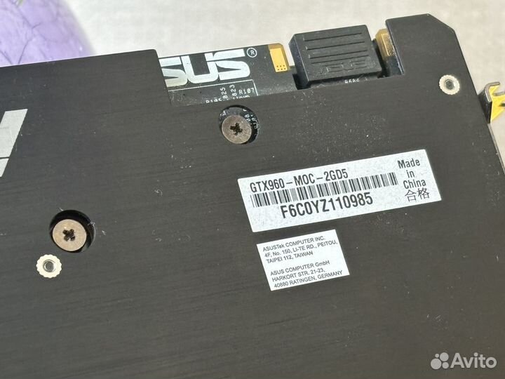 Видеокарта GTX 960 2GB Asus