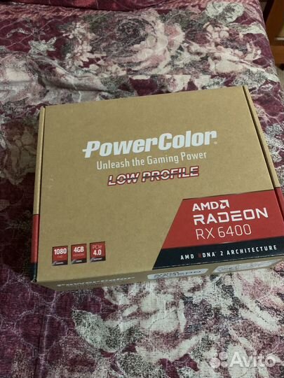 Игровая видеокарта PowerColor RX6400 Low Profile