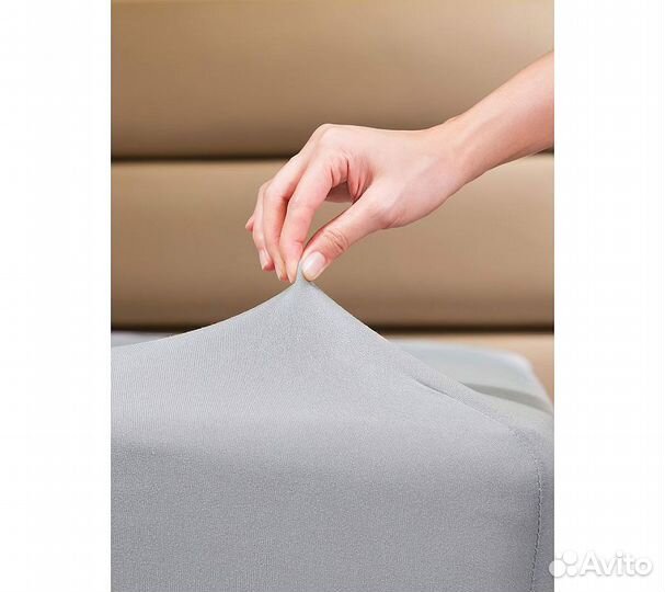 Простынь GoodNight Трикотаж 160х200х20 Серый на ре