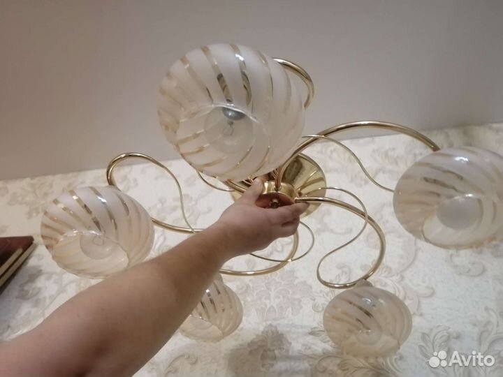 Люстра потолочная бу