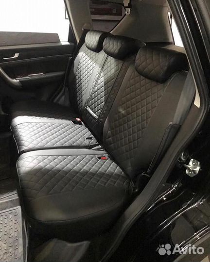 Чехлы из экокожи Ромб на haval H6 от Автопилот