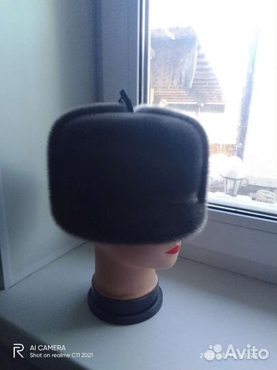 Шапка мужская из нерпы размер 54 56