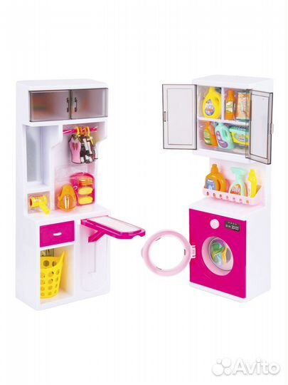 Прачечная для кукол с аксессуарами