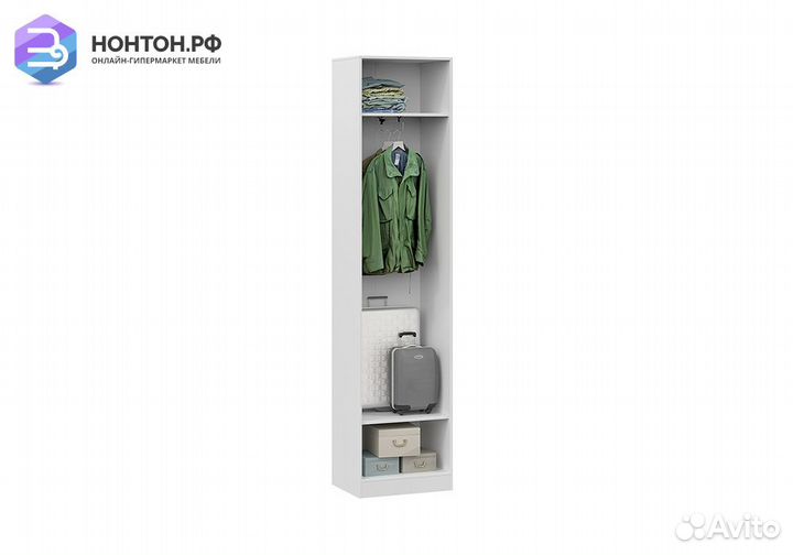 Пенал с зеркалом Агата белый