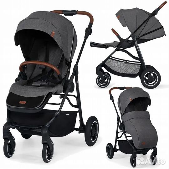 Прогулочная коляска Kinderkraft All Road Ash Grey