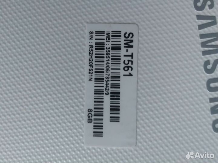 Планшет Samsung Tab E SM-T561 8gb