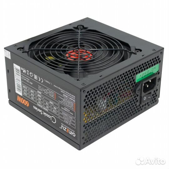 Новый блок питания Ginzzu SB600 600W