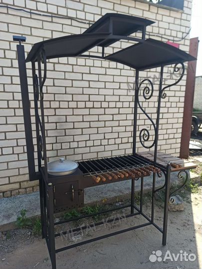 Мангал с крышей 