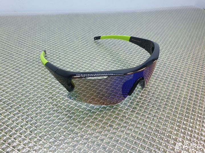 Очки велосипедные черно-зеленые