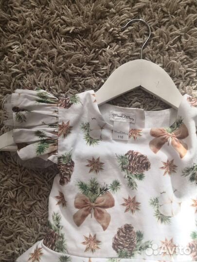 Платье для девочки новогоднее 116