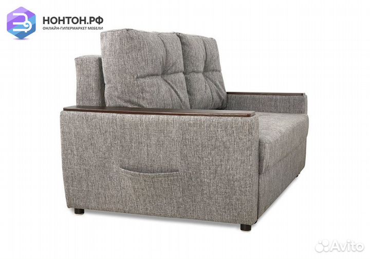 Диван еврокнижка Дубай темно-серый