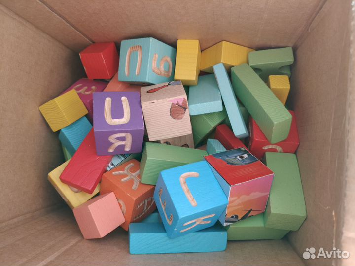 Кубики деревянные