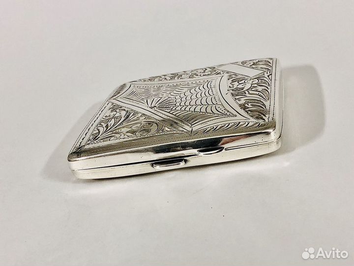 Портсигар старинный серебро 1936 год