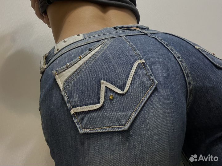 Винтажные джинсы клеш